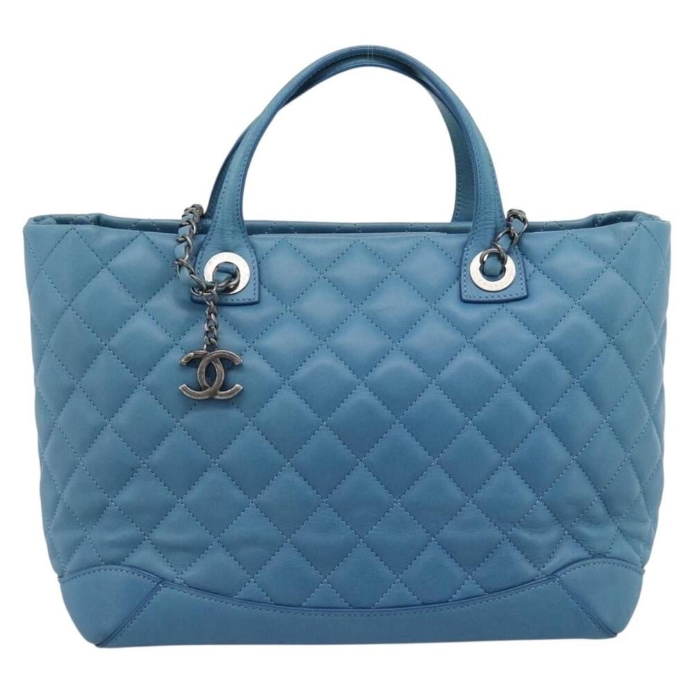Chanel Matelasse Chain Shoulder Bag Blue